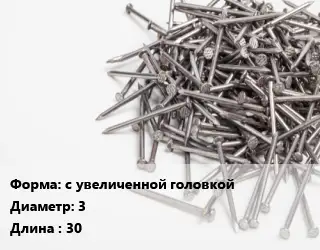 Гвоздь с увеличенной головкой 3х30 толевый